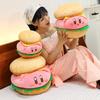 Kirby Hamburger Plush Pillow With Short Pile Fur For Girls And Kids Comfort
