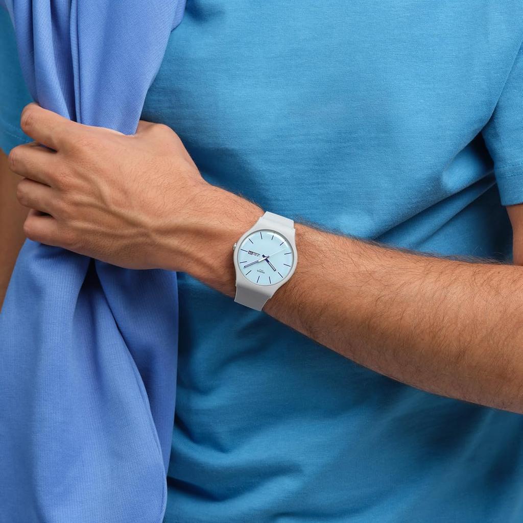 [Swatch] SWATCH Unisex Watch 41mm BLUEBERRY SKY SO29M702 Casual [Domestic Authentic Product]