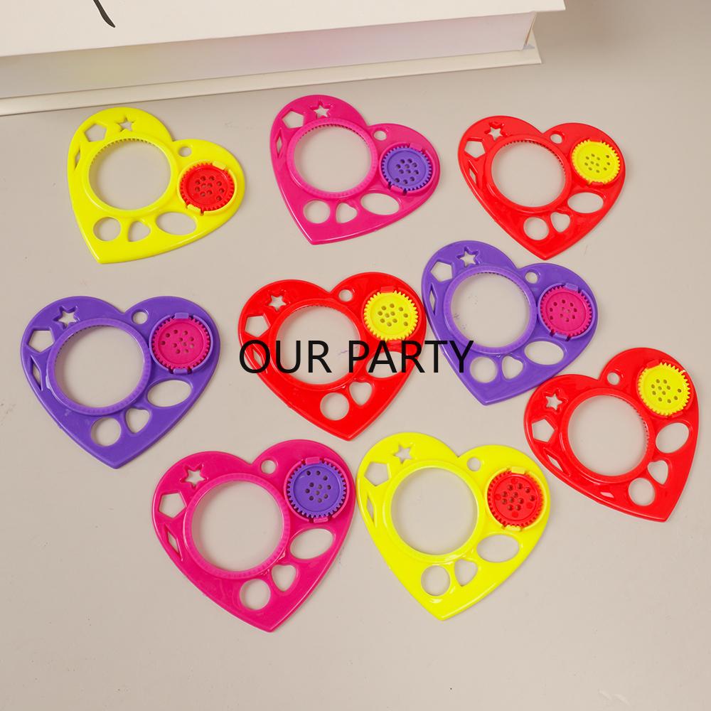 

15Pcs Heart Painting Ruler Drawing Template Toy for Kids Birthday Party Favors Back To School Gift Valentine s Day Pinata Filler