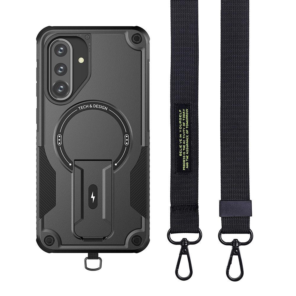 Handyhülle mit Trageband und stoßfestem Ständer für Samsung Galaxy S26 Ultra, S25 FE, S24 Plus, A17 5G, A56, A26, A36, A16, A55, A15 und A35