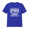 Mens I m Actually A Spider Funny Halloween Costume T Shirt Black vintage Washed Top For Everyday Wear Stylish fashion