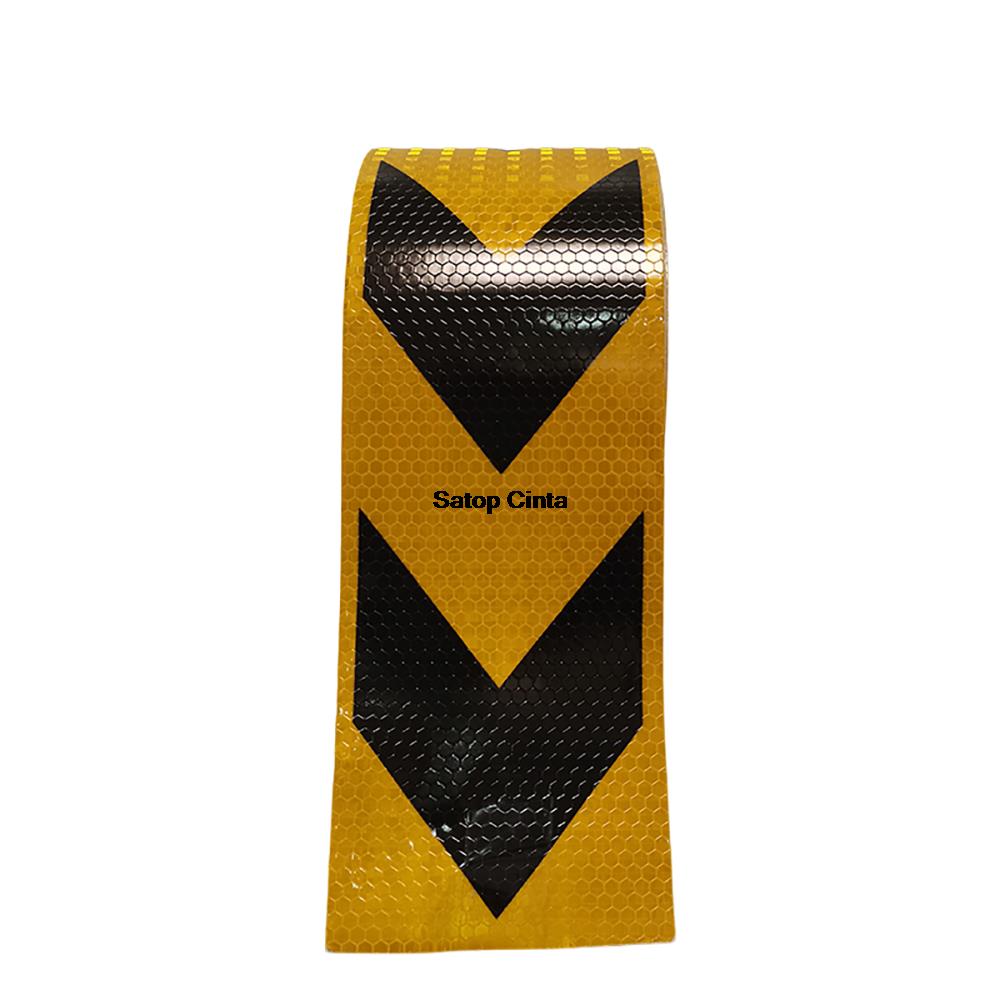 Arrow DIY 10cm*1m Reflective Adhesive Tapes Outdoor Waterproof Hazard Conspicuity Safety Warning Reflector Sticker For Car Truck