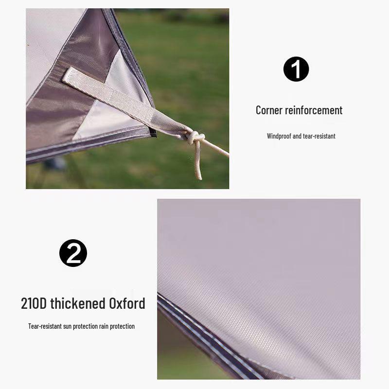 Ultra-Light Silver Coated Outdoor Canopy Tent with Sunshade & Waterproof Sun Protection for Camping, Cooking, and Picnics