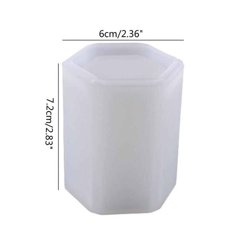 Silicone Resin Mold for Pen Holder Makeup Brushes Container Jewelry Storage DIY Resin Mould Casting Crafts Gift
