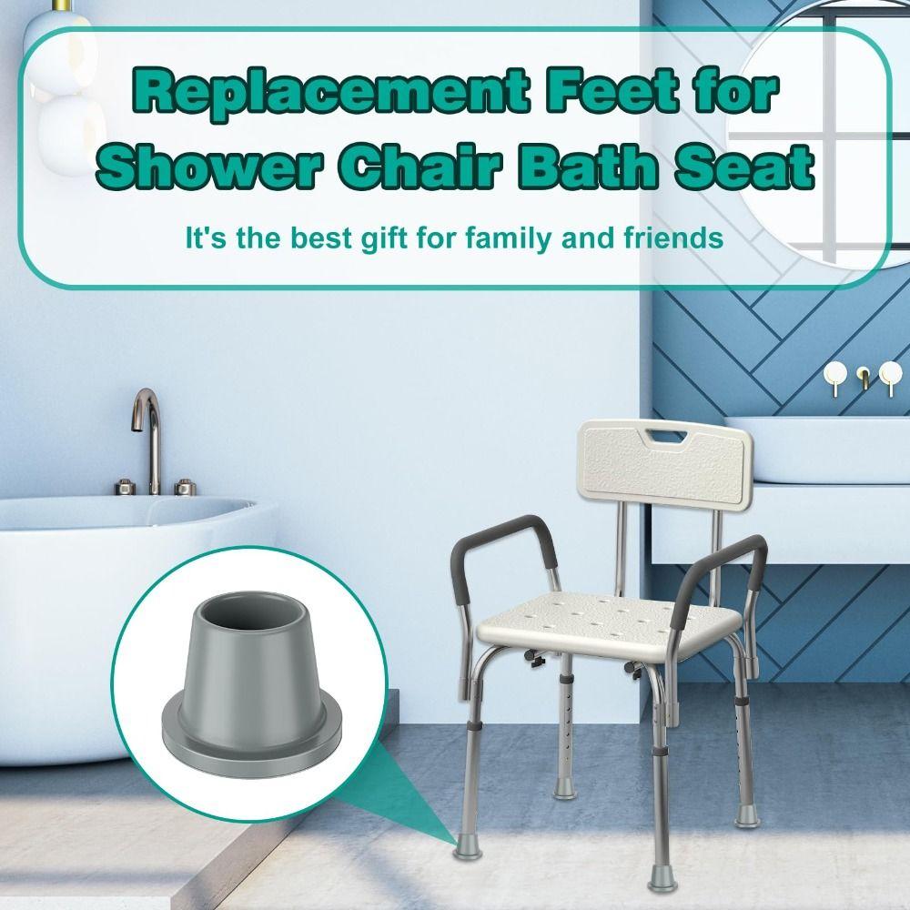 4 pcs Non-slip Slope Rubber Tip Rubber Chairs Table Leg Crutch Sleeve Furniture Slider Bathroom