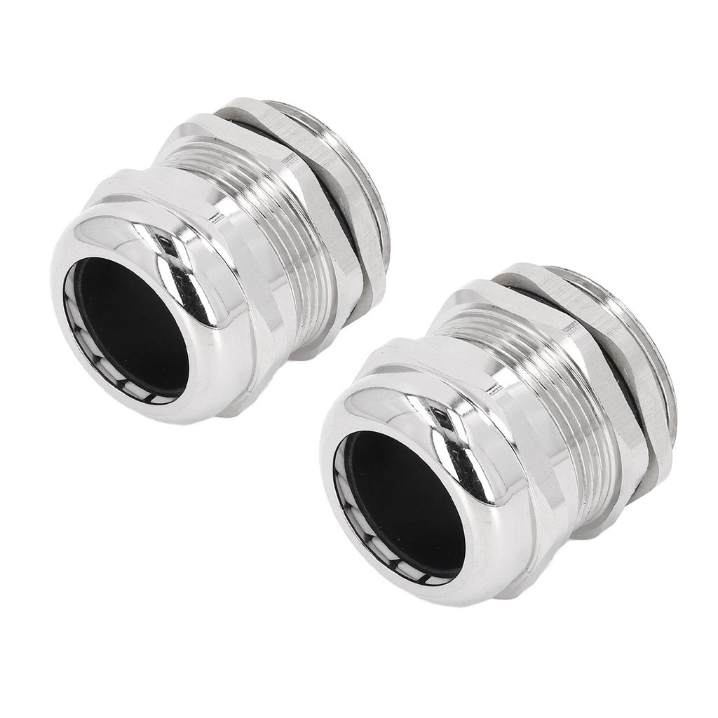 Cable Gland Stress Relief IP68 Waterproof Ni Plated Brass Metal Cord Grip for Electrical Boxes Lighting M32