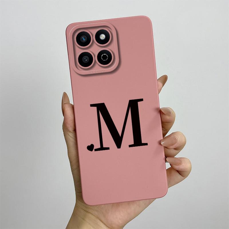 Funda for Honor 200 Smart Case Camera Lens Protection Cute Letters Silicone Shockproof Phone Cover for Honor 200 Smart 5G Capa