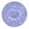 DUKA SIREN 500 Polka Dot Bowl, Navy Blue, Gold Stoneware
