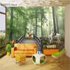 3d Room Forest Wallpaper Jungle Pony Fawn Decoration Mural Living Room Bedroom Children's Room Home Decoration