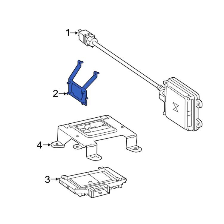 Držák senzoru vzdálenosti pro Mercedes-Benz B-Class W247 GLA (2021–2023) #2478854406