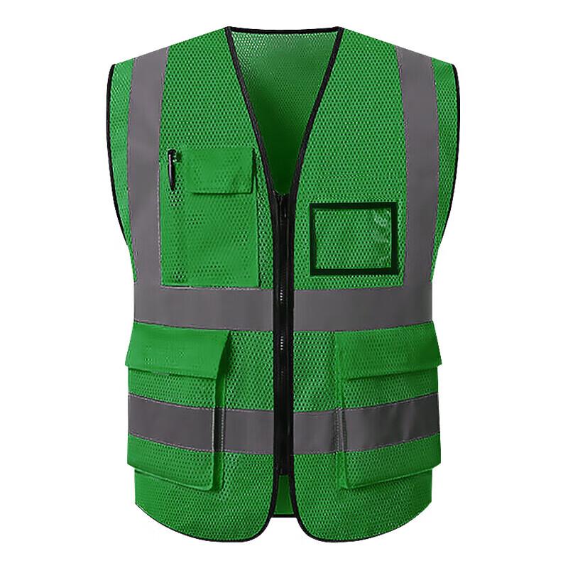 Kemi Multi-Pocket Reflective Safety Vest One Size, 10-Pack