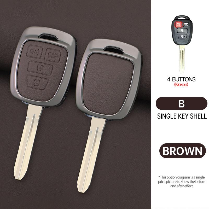 Car Key Cover Case Shell Fob Holder Accessories For Toyota Rav4 Camry Corolla Tacoma Vios Prius C Highlander