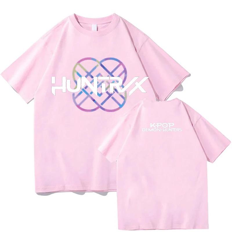 Trend Loose Tops Unisex Street Hip Hop Fashion Casual T-Shirt Anime K-Pop Demon Hunters Tees Harajuku O-neck Casual Shirt Gift