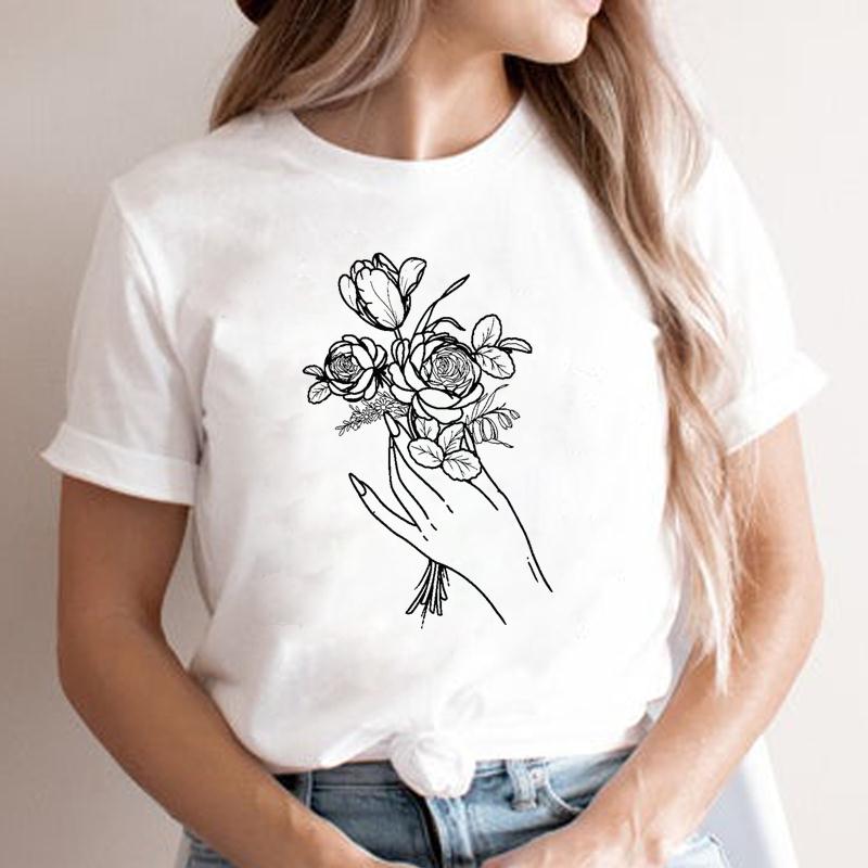 Fashion Cartoon Tshirt FeUnisex S Trend Clothing T Shirt Women River New Mountain Tee Lady Graphic Top Clothes Short Sleeve