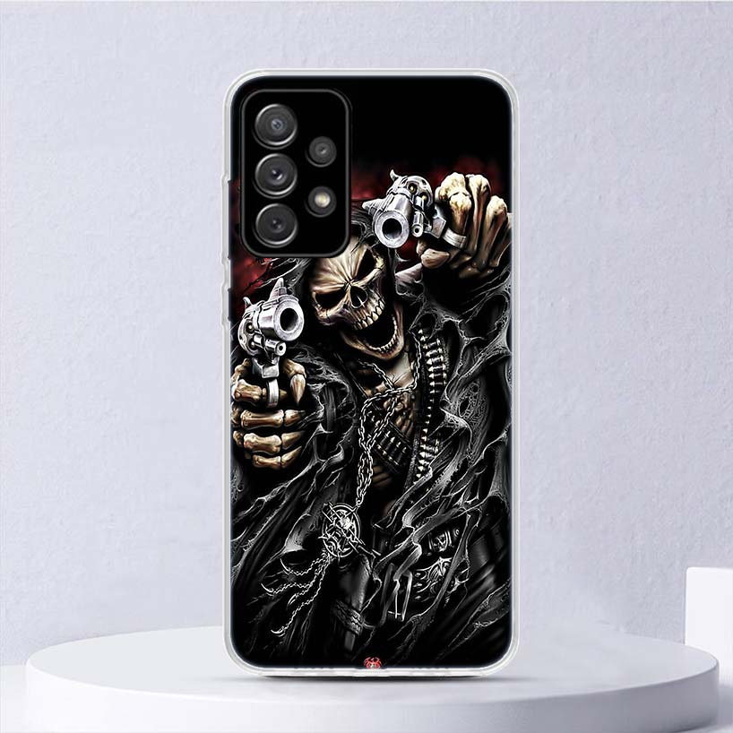 

Мягкий чехол Grim Reaper с черепом и скелетом для Samsung Galaxy A52 A53 A32 A22 A12 5G, чехол для телефона A33 A23 A13 A72 A73 A02S A03S A42 Coq Samsung A33