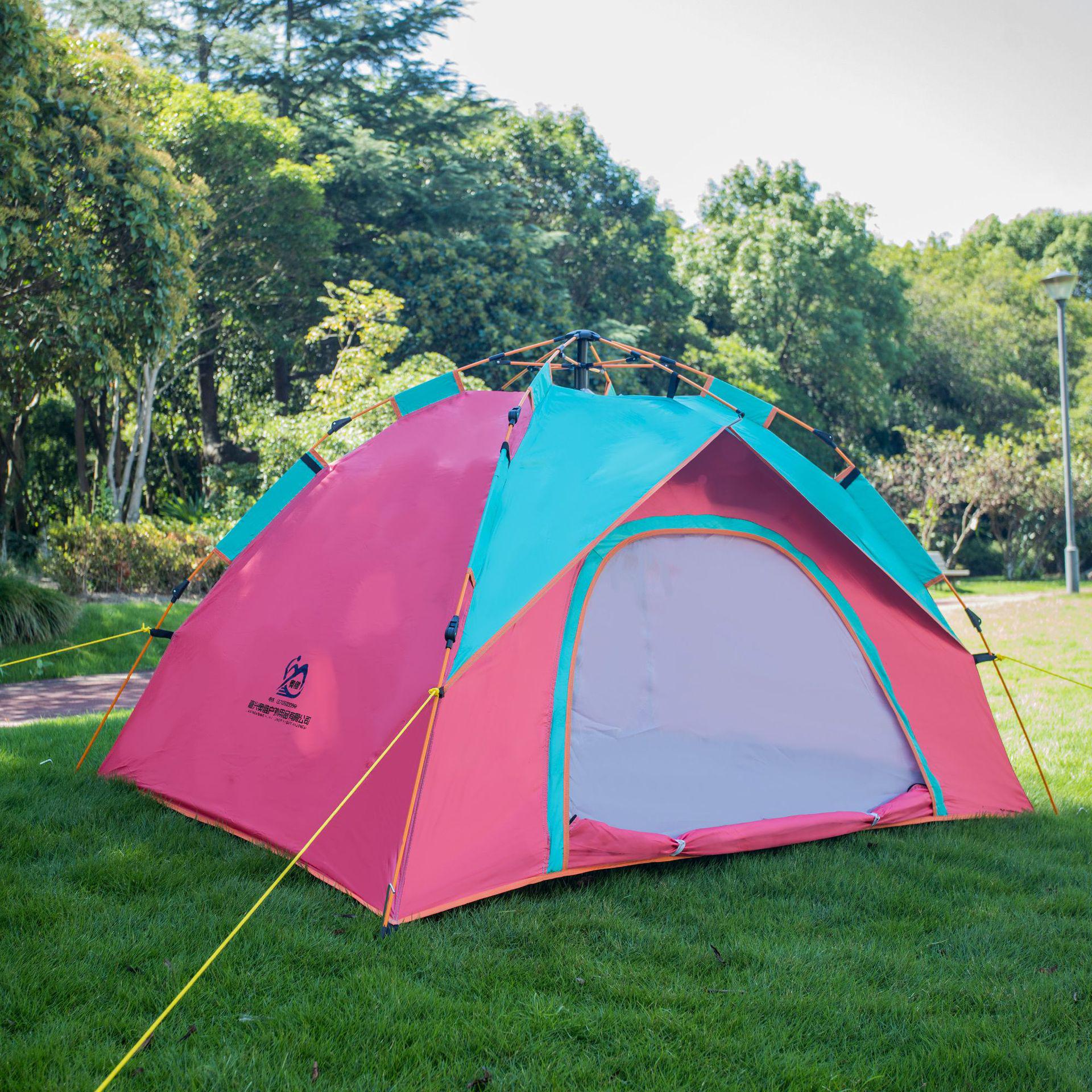 

Прочная Водонепроницаемая Двухслойная Палатка для Кемпинга с Двумя Входами и Защитой от Солнца