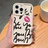 English Letters Are Applicable To Apple 14/13promax Mobile Phone Case All-inclusive iPhone12/11 Personalized 15plus Set.