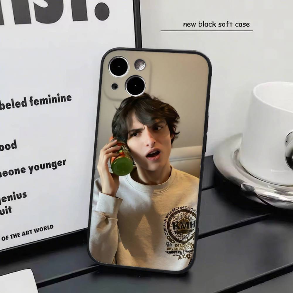

Finn Wolfhard For iPhone 13,17,11,12,16,14,15,Plus,Pro Max Soft Silicone Black Phone Case iphone 11