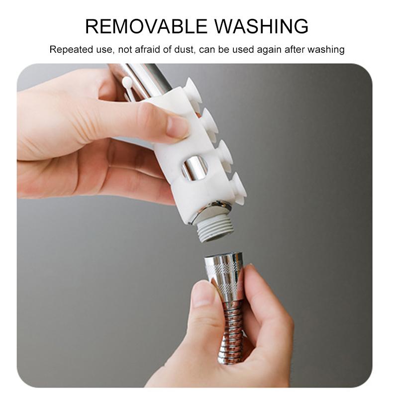 Shower Head Bracket Organizer for Bathroom Organization 2 Colors Wall Hanger 1 Piece Suction Cup Self-adhesive Hooks Hand-held
