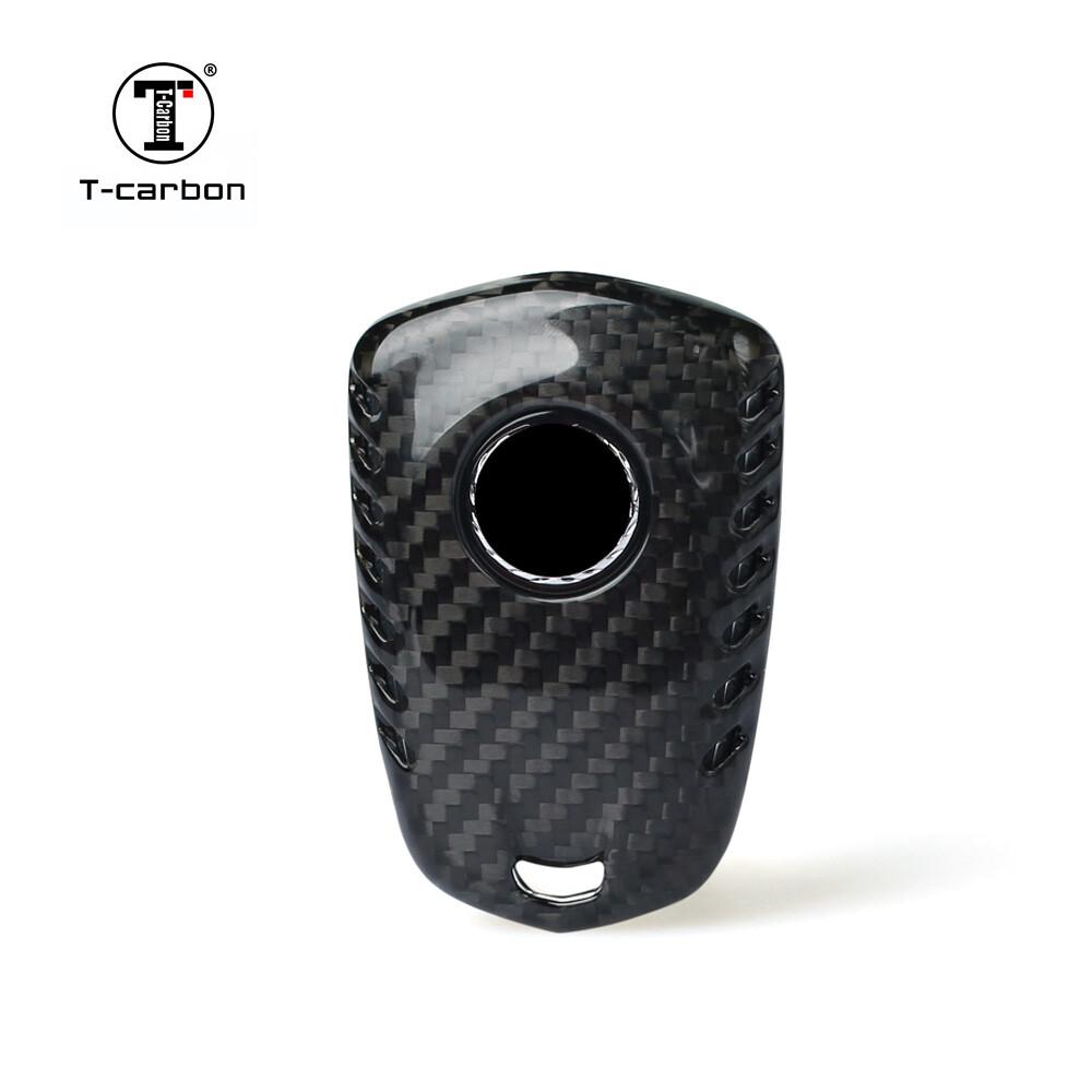 For Carbon Fiber Key Fob Shell Case Cover Fit Cadillac CT6 ATS CTS XTS SRX XT5 2015+