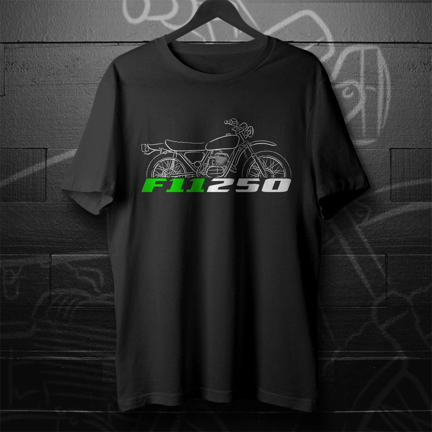 Black men s and women s T-shirt For Kawasaki F11 250 1973-1975- Motorcycle XS