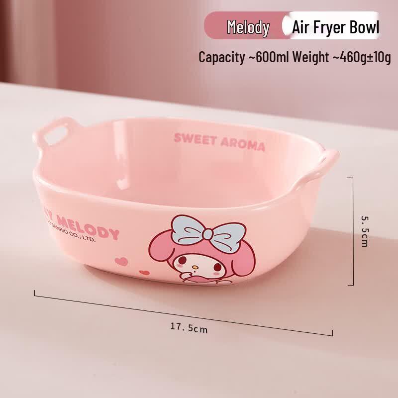 Sanrio My Melody Ceramic Air Fryer & Baking Bowl