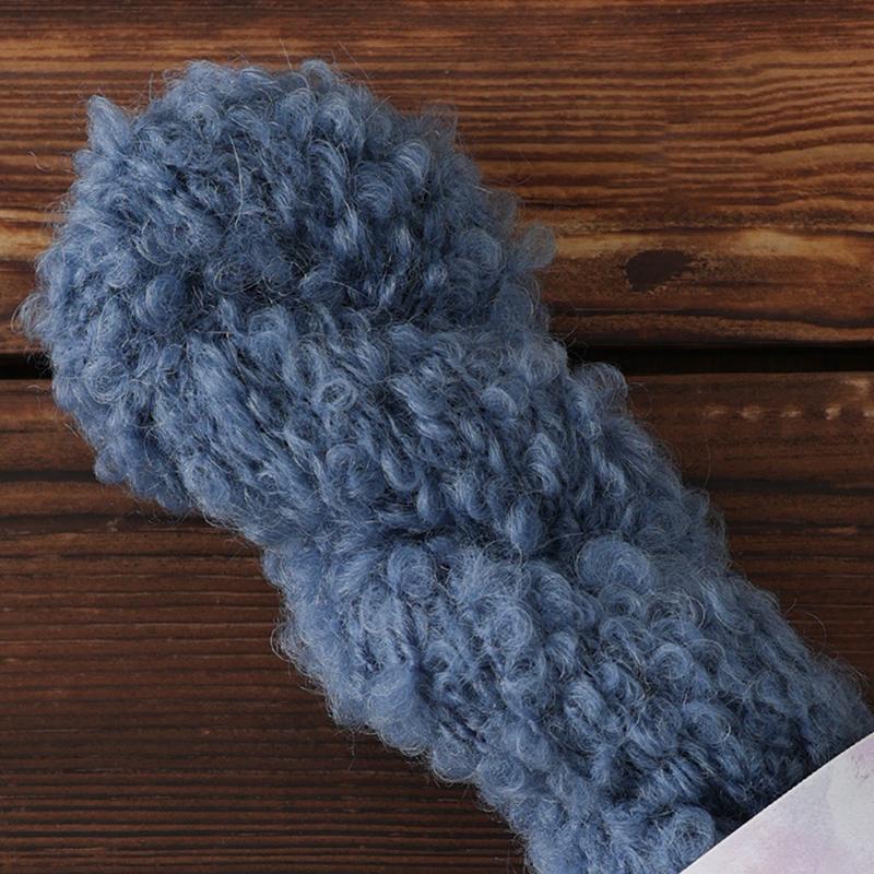 Wool Circle Solid Color Yarn Hand Woven Diy Scarf Hat Sweater Medium Thick Merino Wool Thread Soft And Comfortable Fluffy