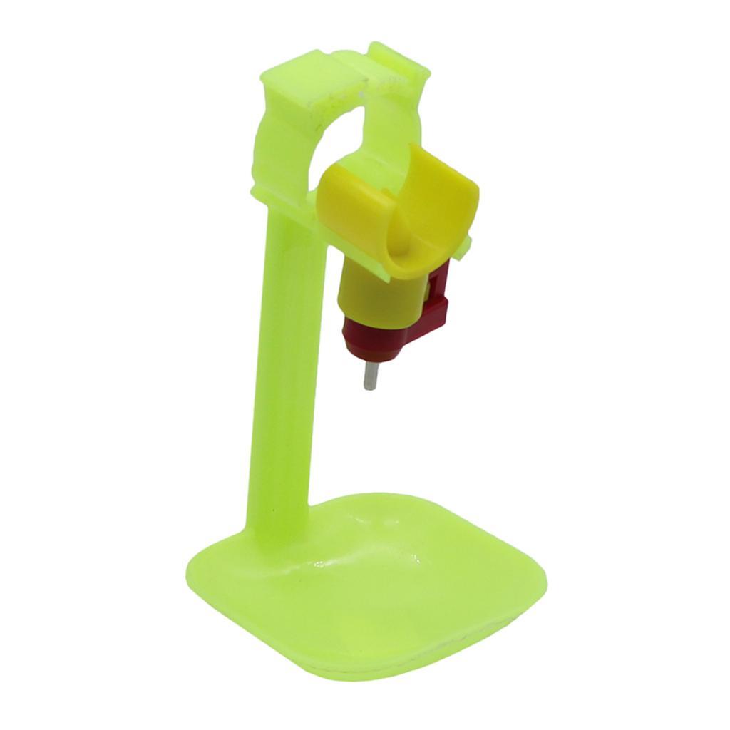 Chicken Duck Goose Nipple Water Dispenser Kit ID25mm Green Hanging Drinking Cup Stainless Steel Automatic Water Nozzle 2 Sets