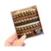 High Ponytail Hair Tie 10/14Pcs Elasticity Ropes, Thick Rubber Bands, Super Grip No Slip Ties, Breakage Accessories for Running Climbing Non-slip
