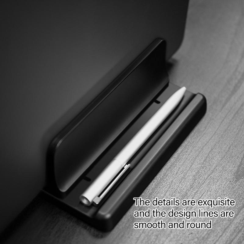 Pionowy Stojak na Laptop Regulowany Biurkowy Dock na Notebook Pionowy Stojak na Laptop Oszczędzający Miejsce na Laptop Notebook