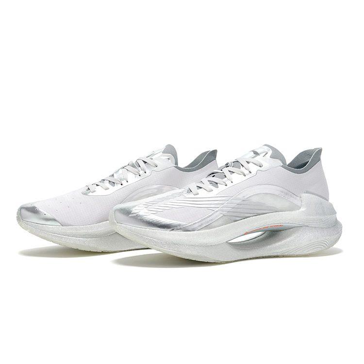 LiNing Jueying Non-slip Wear-resistant Shock Absorption Low-Top Running Shoes Silver Phantom Titanium Air ARHQ245-4