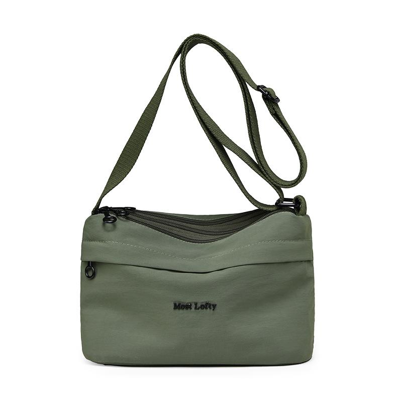 Women's Shoulder Bag Lightweight Large Capacity Multi-compartment Nylon Crossbody Bag