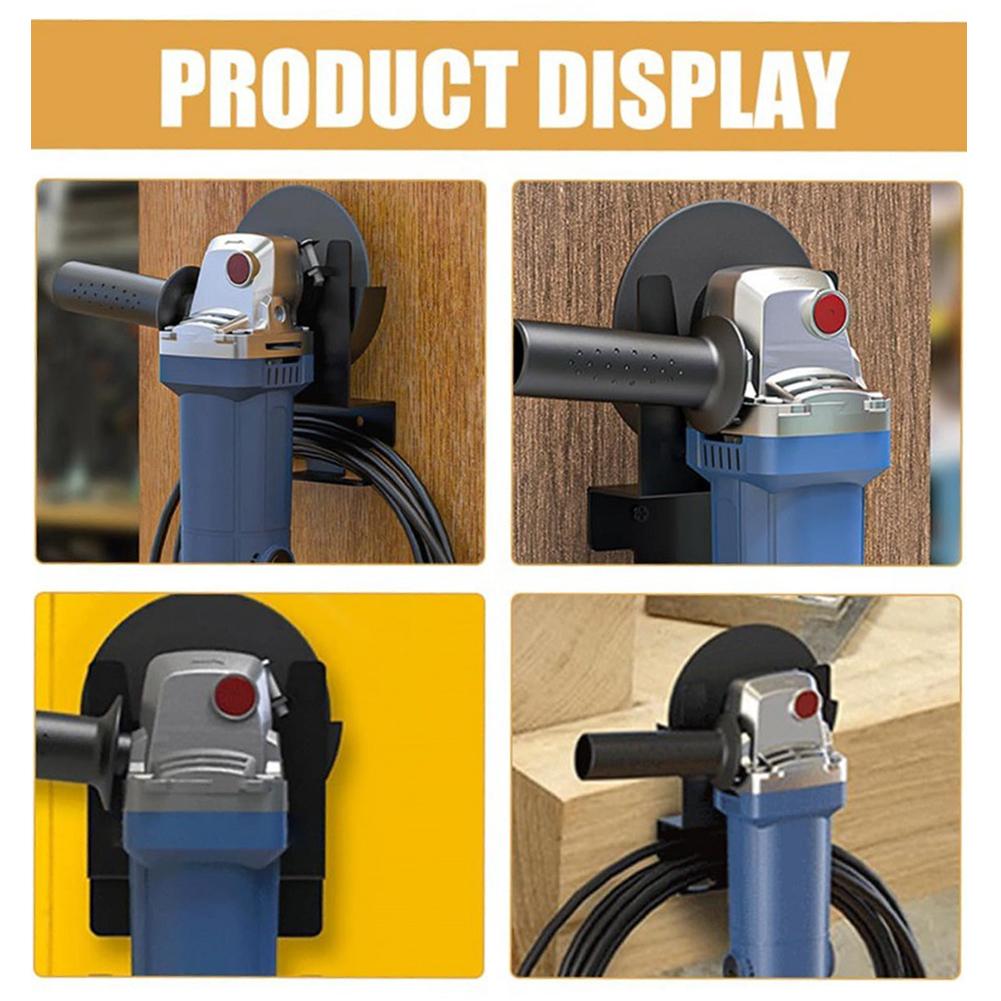 3/2/1 Bay Angle Grinder Holder Angle Grinder Wall Mount Bracket Cord Hanger Storage Rack Power Tools Rack for Cutters Polishers
