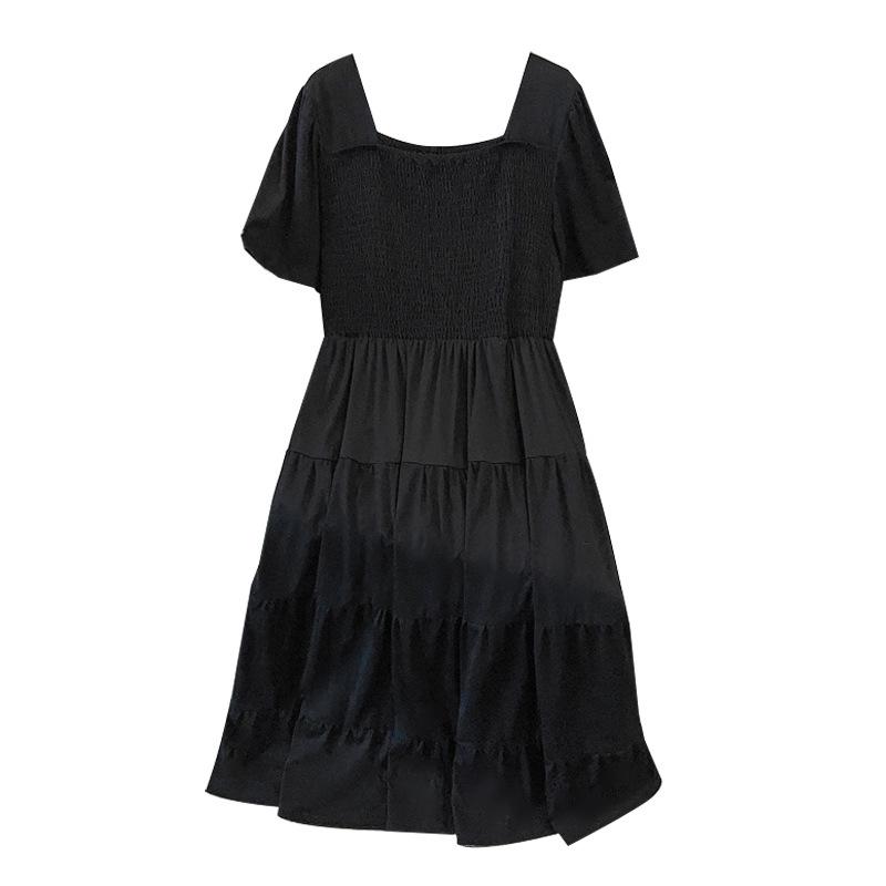 Women's Plus Size Slimming Loose Short Sleeve Long Dress