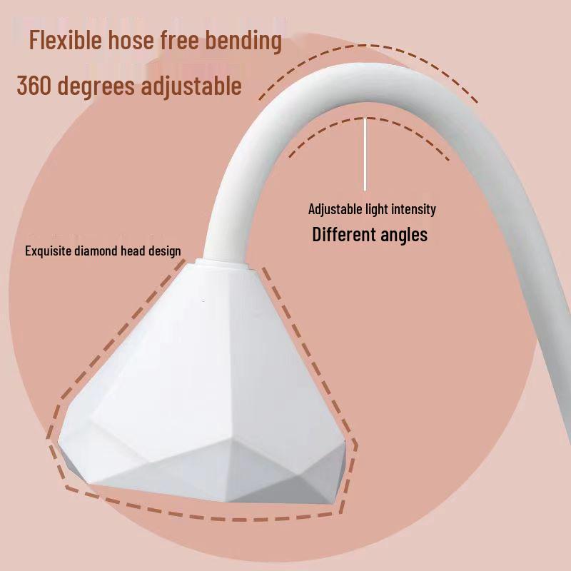 Portable Rechargeable 36W Nail Lamp - Quick Dry Lotus Lamp for Adhesive Nail Tips