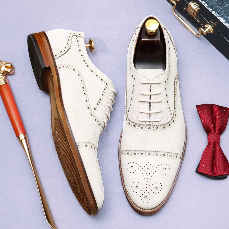 Роскошные мужские туфли из воловьей замши — фото 5