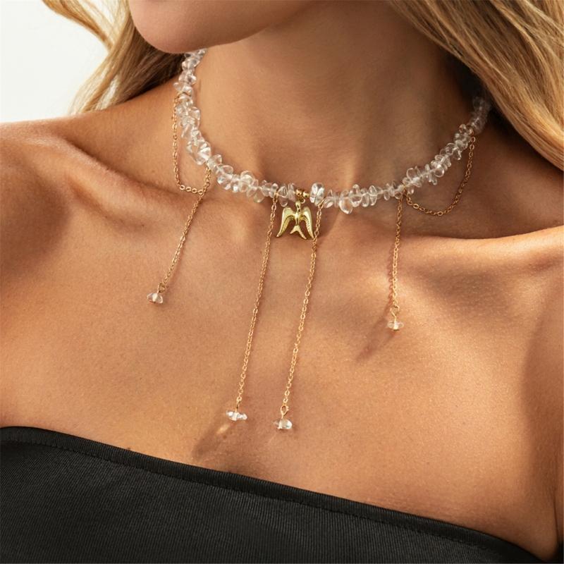 Nature Inspired Single Layer Bird Pendant Necklace Sturdy Alloy Chain Clavicle Chain For Casual Or Formal