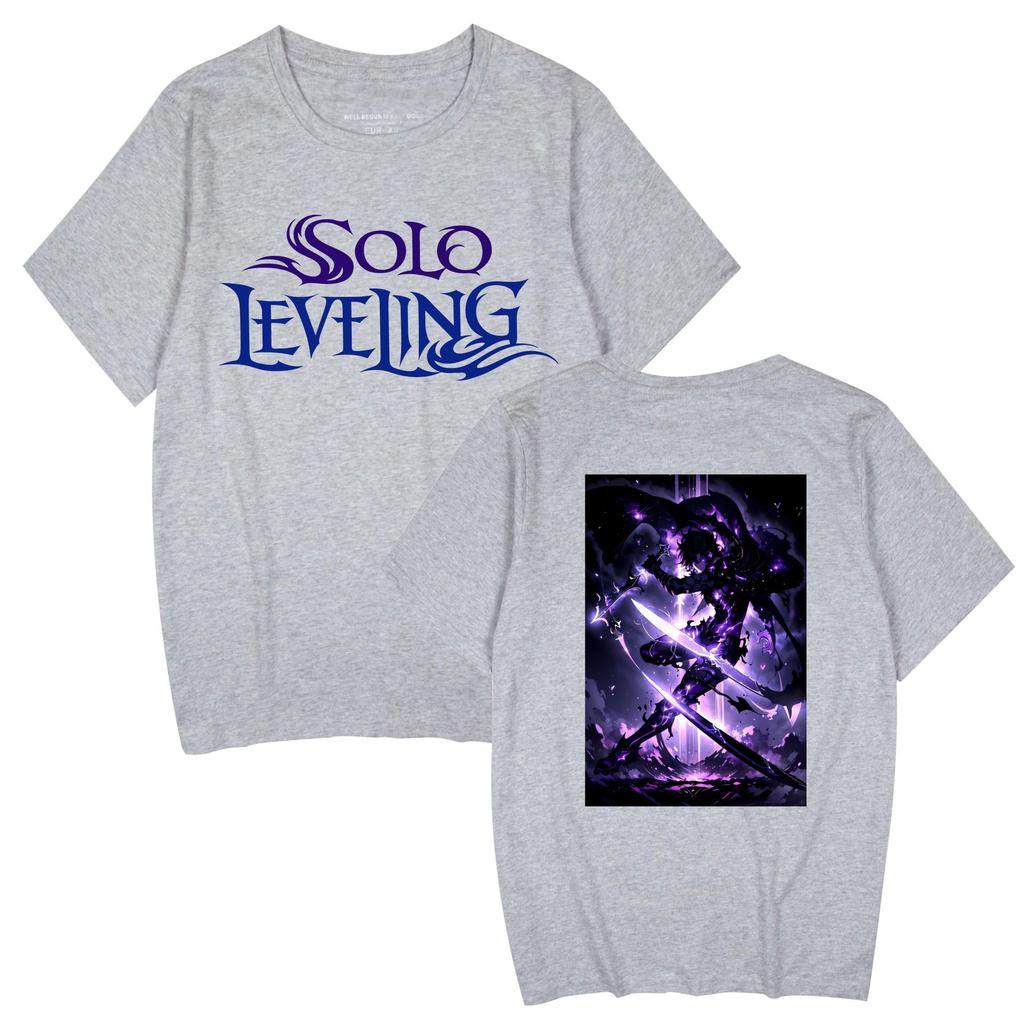 Popular Anime 'Solo Leveling' Unisex Casual Short Sleeve T-shirt for Couples