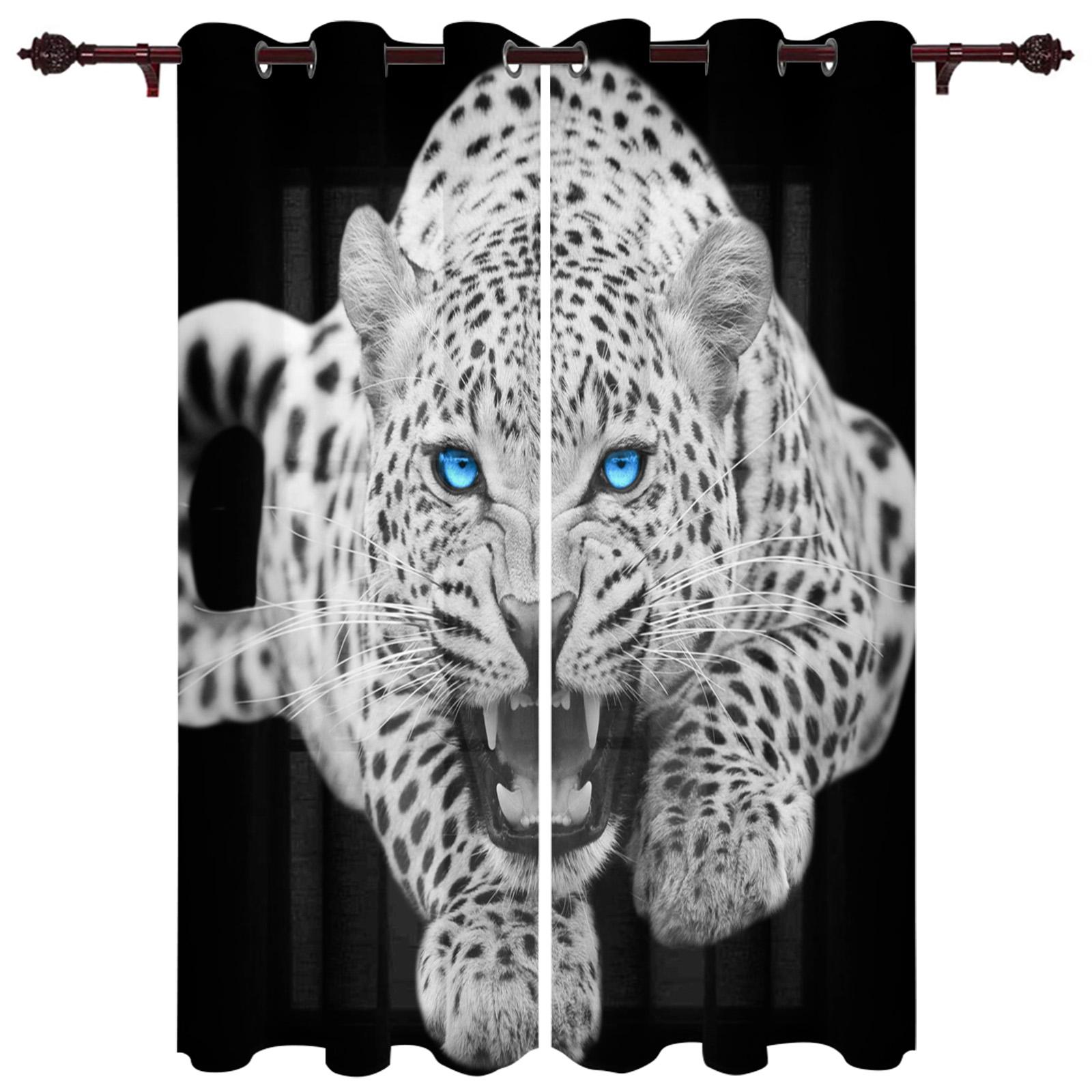 Леопард Африка Животные Оконные Шторы Домашний Декор Гостиная Шторы Кухонные Шторы — фото 15