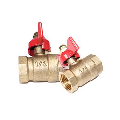 1/4" 3/8" 1/2" BSP Threaded Male To Female 1 Piece Air Compressor Water Gas Oil Shut Off Valve Butterfly Stem Brass Ball Valve