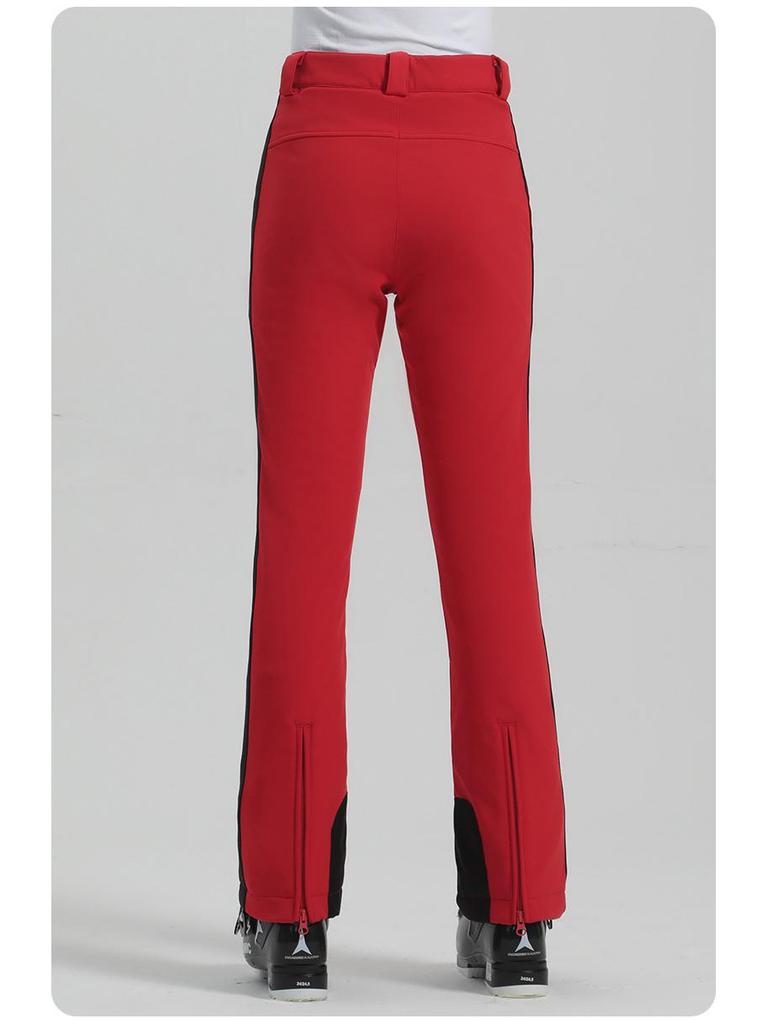 Dámské kostkované lyžařské kalhoty nového stylu: Větruodolné, Voděodolné, Elastické, Odolné proti oděru a Hřejivé Dvouvrstvé Venkovní Vybavení.