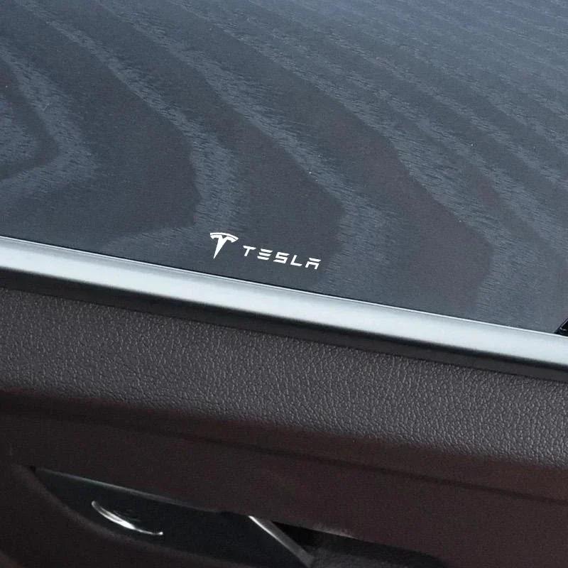 AAAIS1 1/2/5/10pcs Car Badges Auto Interior Decor Logo Stickers for Tesla Model 3 2022 X S Cc3 Cybertruck 2021 Y Juguete Car Styling