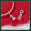 Yinziyun S925 Sterling Silver Small Bell Pendant Christmas Necklace