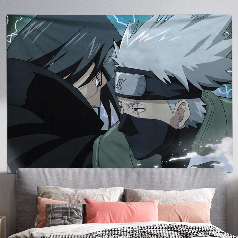 Living Room Background Cloth, Bedroom Hanging Cloth, Japanese Cartoon Anime Tapestry, Room Wall Carpet