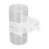 Aquarium Fish Food Feeder Tube Transparent Acrylic Adjustable Fish Feeding Floating Food Dish