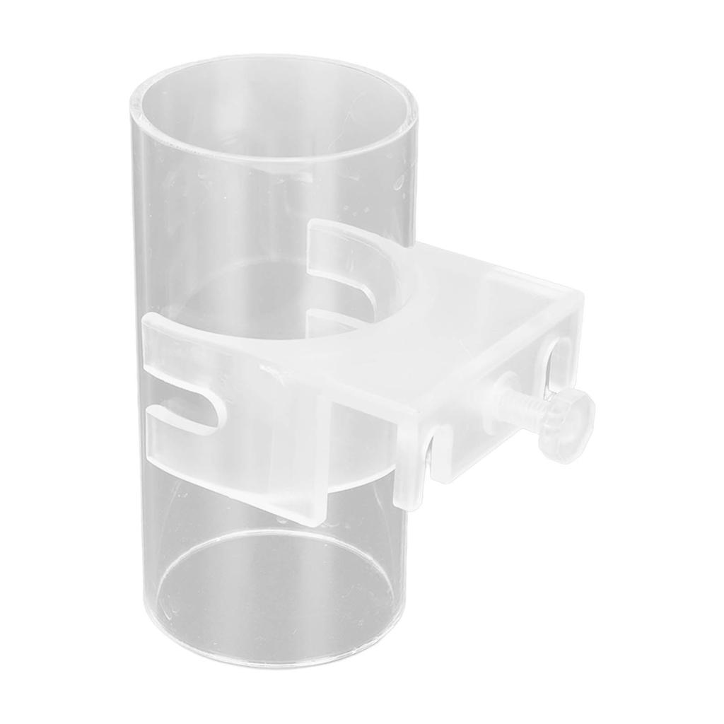 Aquarium Fish Food Feeder Tube Transparent Acrylic Adjustable Fish Feeding Floating Food Dish