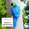 Resin Parrot Statue Wall Mounted DIY Outdoor Garden Tree Decoration Animal Sculpture for Home Office Garden Decor Ornament