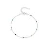 Korean Rainbow Bead Bracelet, S925 Sterling Silver, Simple Niche Design, Stylish Round Bead Jewelry for Women.