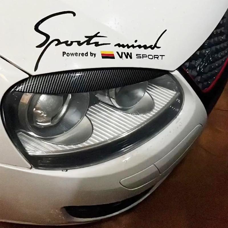 For Volkswagen Chrome Headlights Eyebrow Eyelids Trim Cover Exterior Accessories 1 Pair For VW GOLF 5 MK5 GTI R 2005 2006 2007