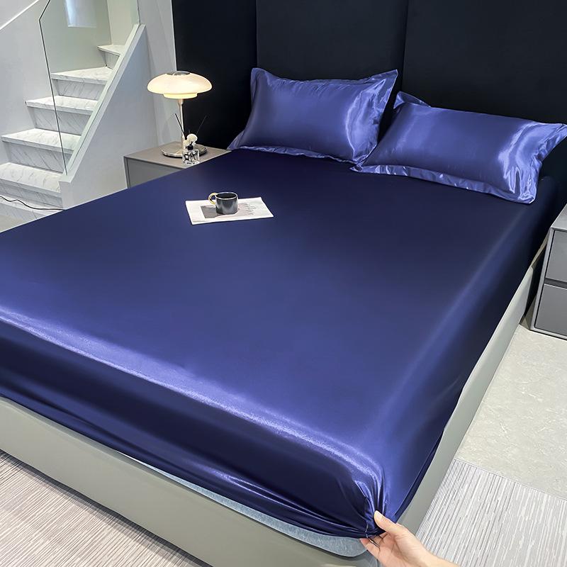 

Простыня на резинке из искусственного шелка с охлаждающим эффектом - Нескользящий сатиновый наматрасник с дамасским узором 180*200cm Fitted Sheet